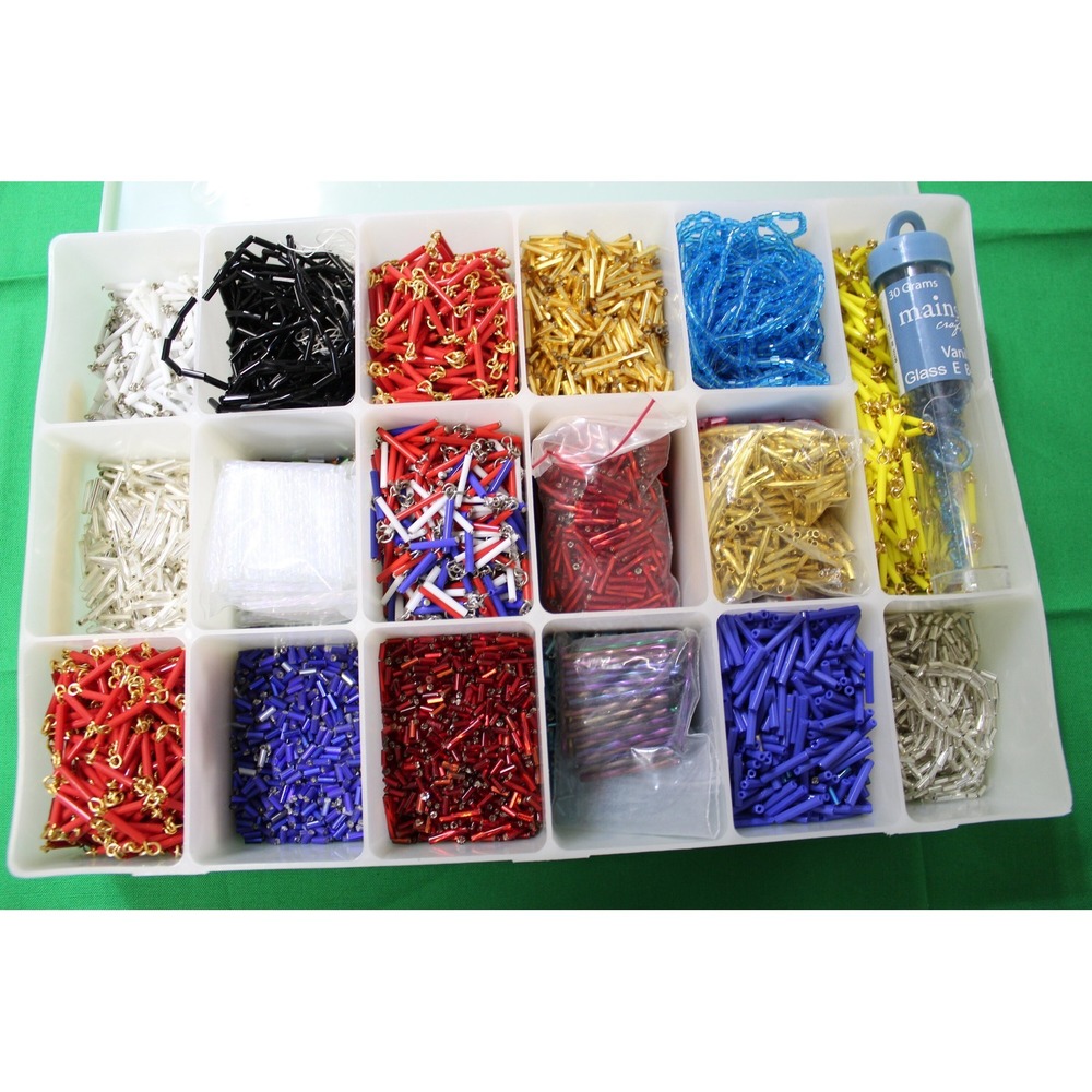 2 3/4 Pound Assortment of Various Beads in Case (See Photos for Contents)